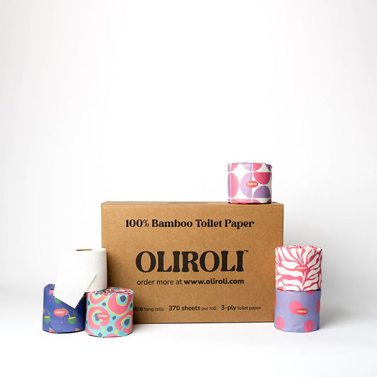 100% Bamboo Toilet Paper - Cheerful Edition