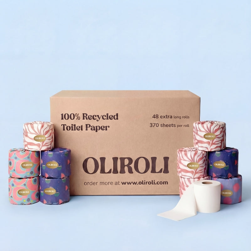 100% Recycled Toilet Paper - Cheerful Edition