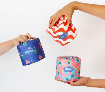100% Bamboo Toilet Paper - Cheerful Edition