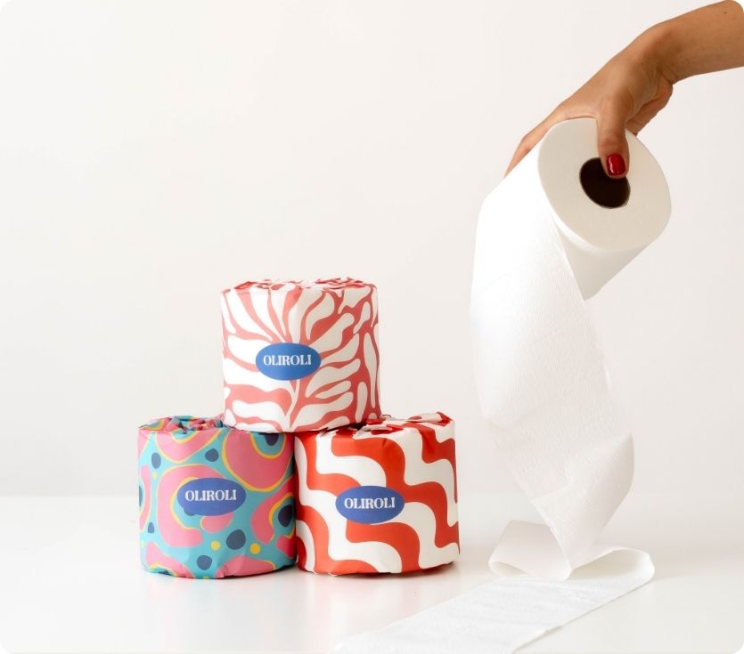 100% Bamboo Toilet Paper - Cheerful Edition