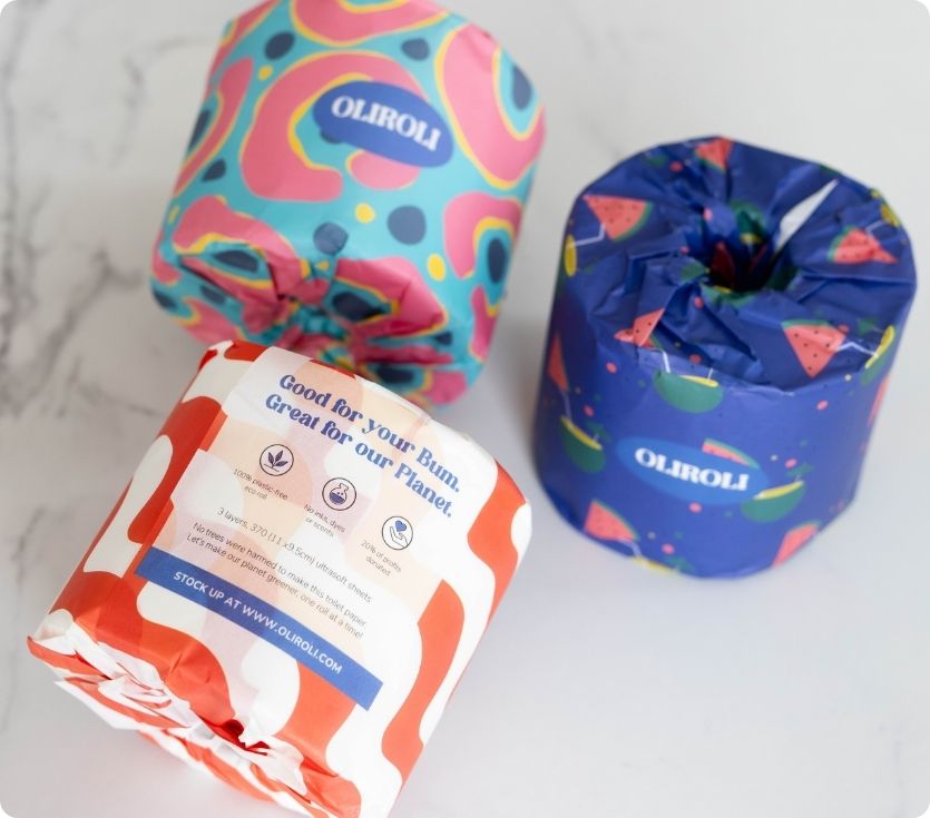 100% Bamboo Toilet Paper - Cheerful Edition