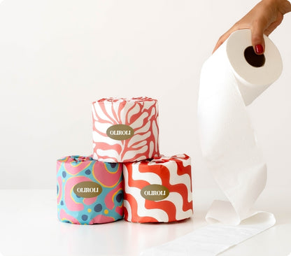 100% Bamboo Toilet Paper - Cheerful Edition