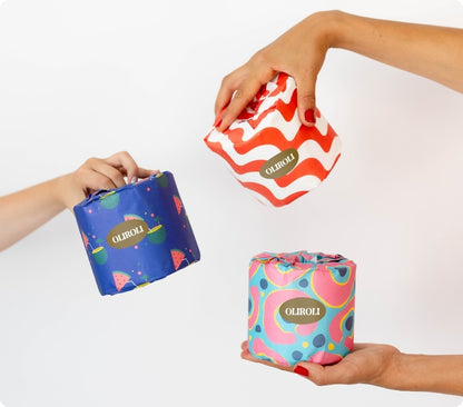 100% Bamboo Toilet Paper - Cheerful Edition