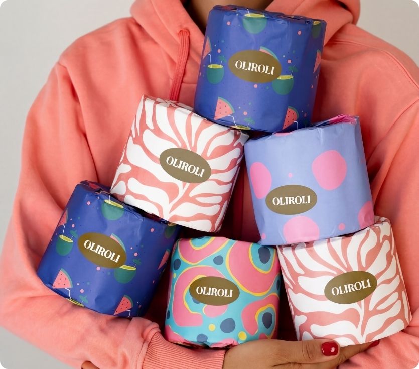 100% Recycled Toilet Paper - Cheerful Edition