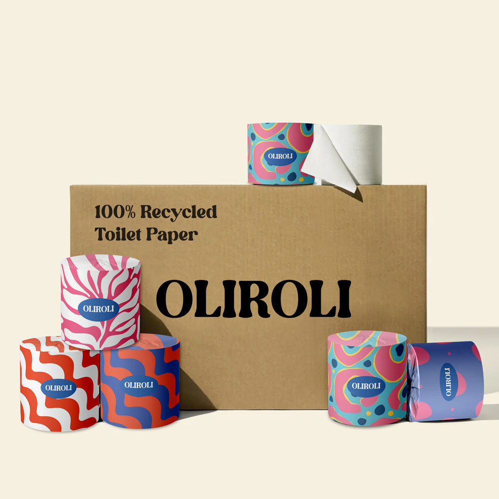 100% Recycled Toilet Paper - Cheerful Edition