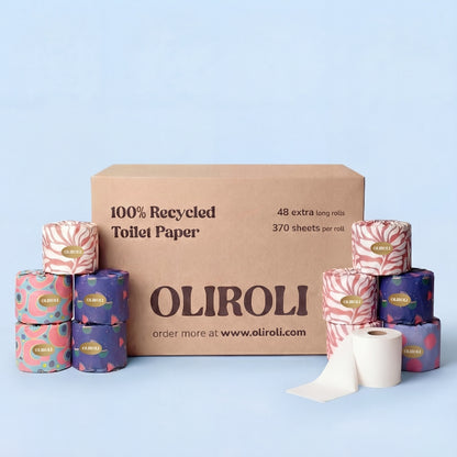 100% Recycled Toilet Paper - Cheerful Edition