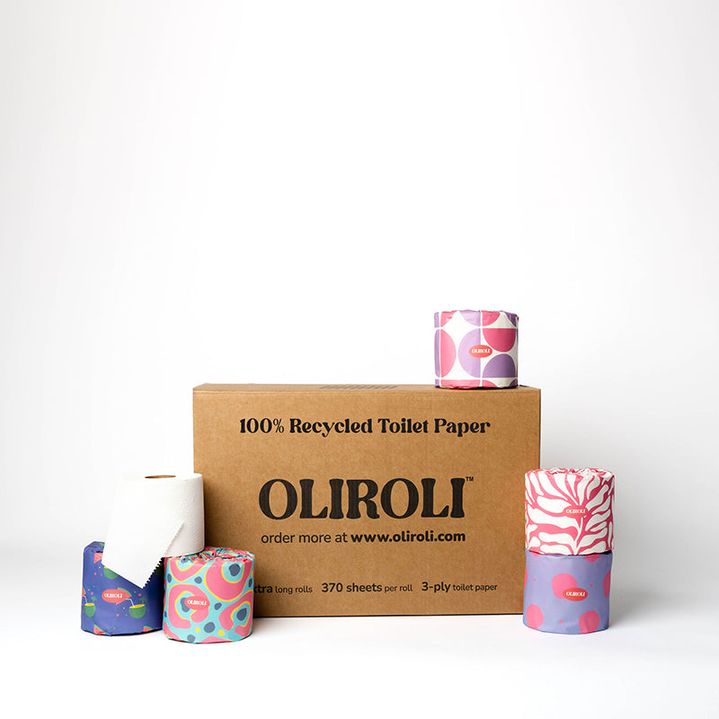 100% Recycled Toilet Paper - Cheerful Edition