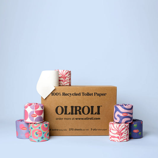 100% Recycled Toilet Paper - Cheerful Edition