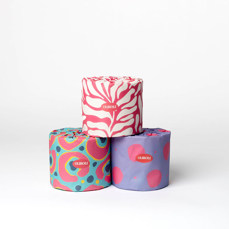100% Bamboo Toilet Paper - Cheerful Edition