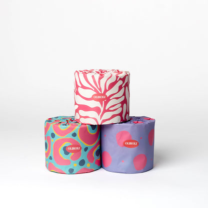 100% Bamboo Toilet Paper - Cheerful Edition